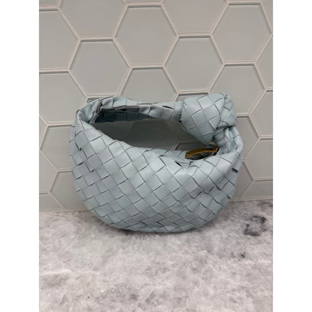 BOTTEGA VENETA - LIGHT BLUE MINI JODIE BAG - Picture 1 of 10